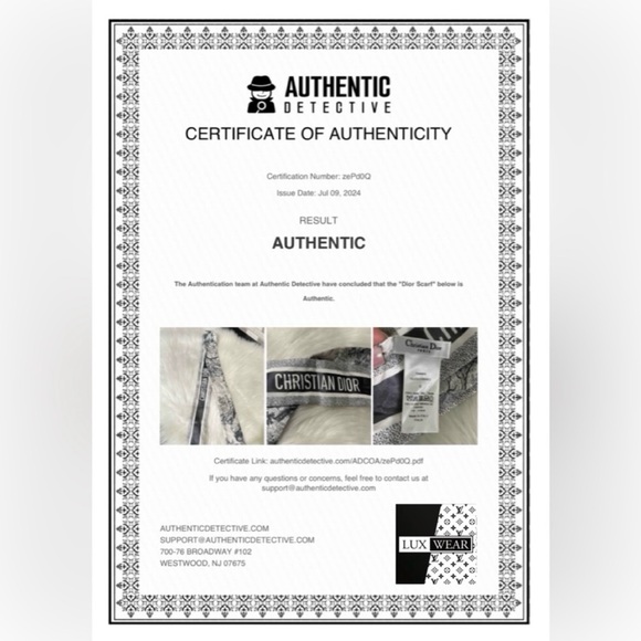 Christian Dior Toile De Jouy Sauvage Mitzah Scarf - Picture 5 of 6